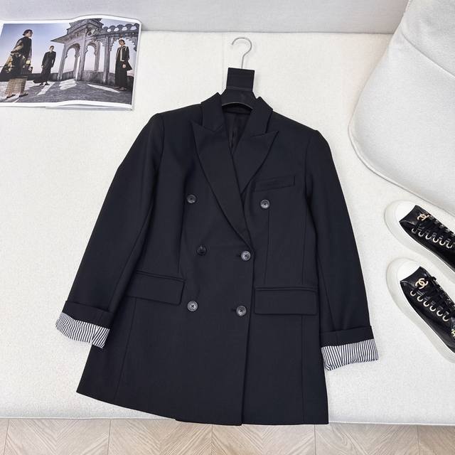 High-end minimalist style Cd 25Ss The latest double-breasted suit jacket in spr