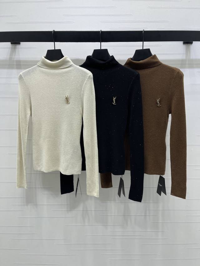 New, original, high-quality Ysl* 2025 Early Fall collection! Turtleneck knit to