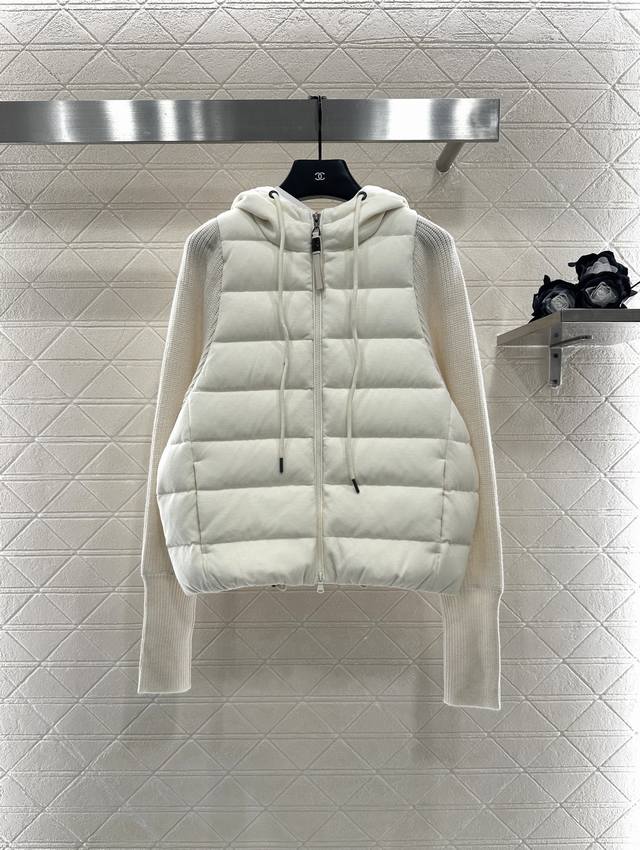 Bc*2025 New arrivals Hooded zippered down jacket Customized Yb combed cotton and