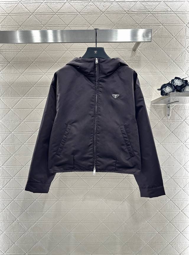 prad*2025 New Arrival Hooded Jacket Custom Yb imported environmentally friendly