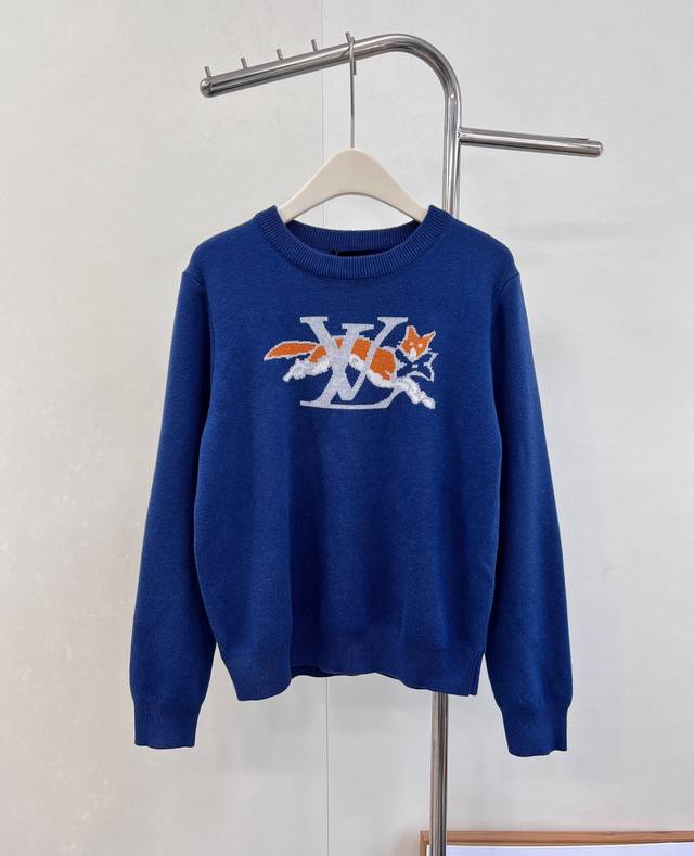 Louis Vuitton 25Fw limited edition fox jacquard sweater! A must-have for the New