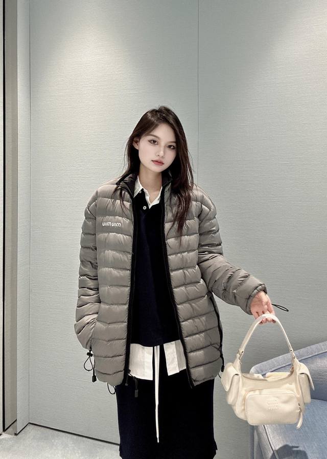 Miumi* 25Fw's new autumn/winter logo-embroidered down jacket | Exclusively devel