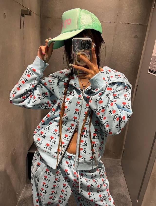 Pants Jacket Ashley Willi*Ms 25Fw's new fall/winter American-style printed loos