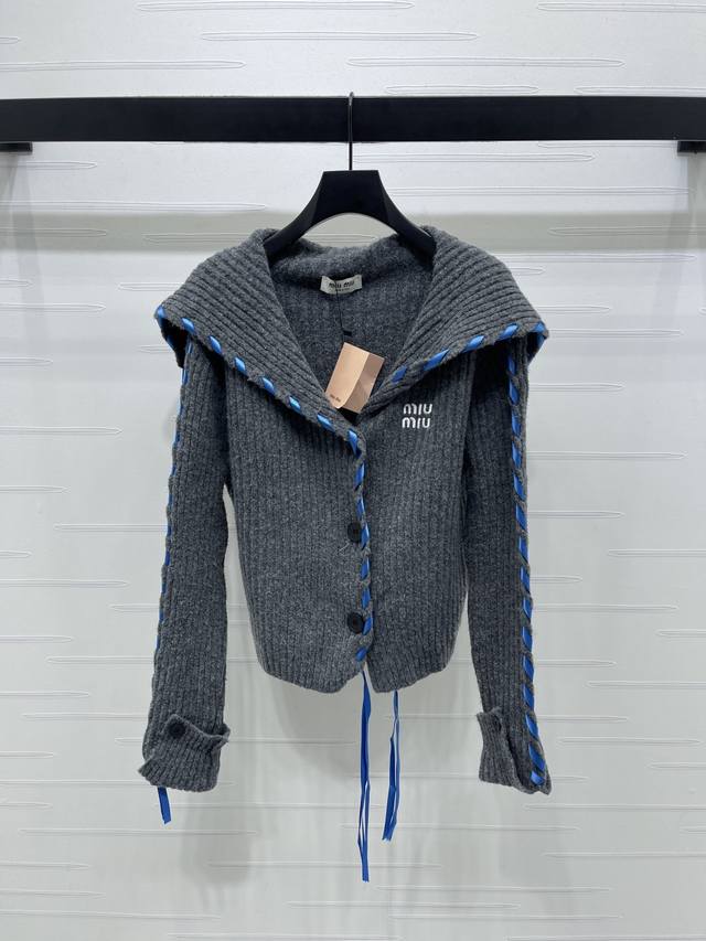 New, original, high-end quality, Miumi* 2025 Early Fall collection! Shawl-neck