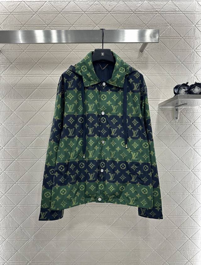 Louis Vuitto*2025 New Arrivals Hooded Monogram Jacket Custom Yb imported nylon j