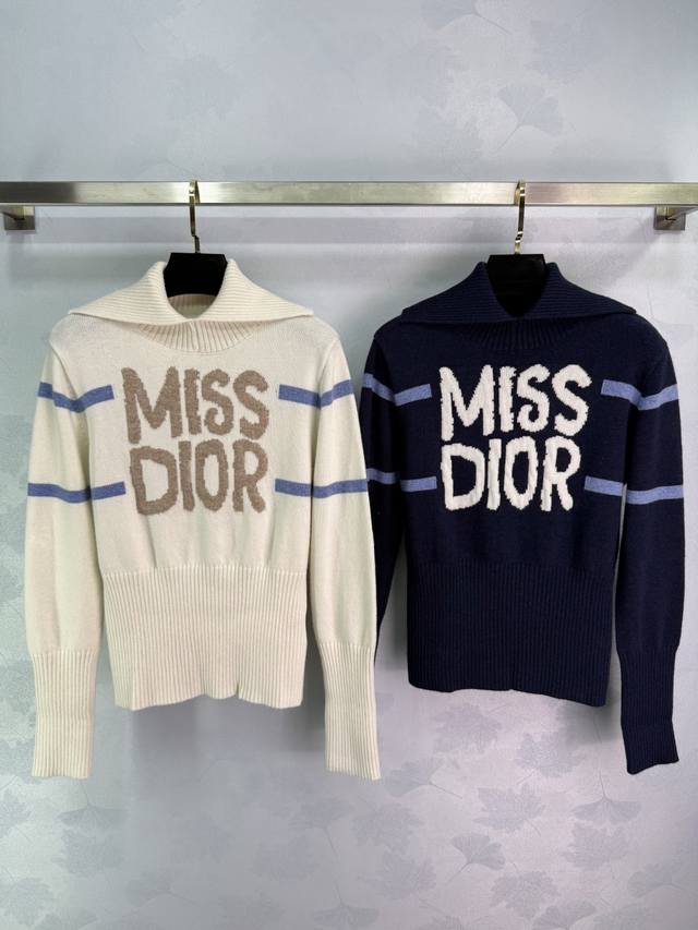 Dio *New 2025 Early Fall high-neck knitted pullover sweater! Custom-made from im
