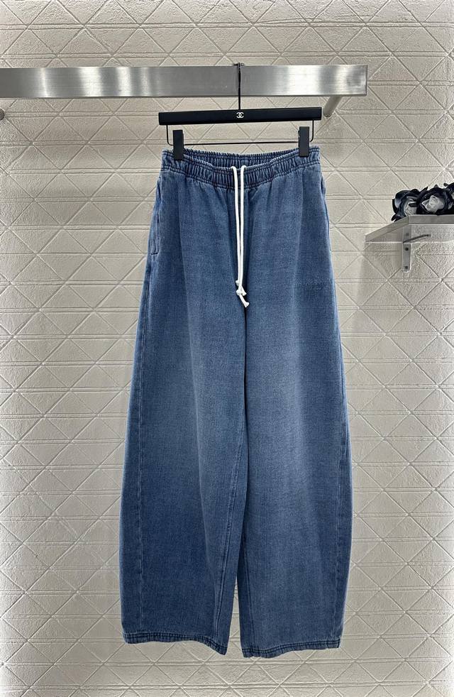 Alexander Wan* 2025 New Arrivals Brushed Drawstring Scimitar Trousers Custom Yb