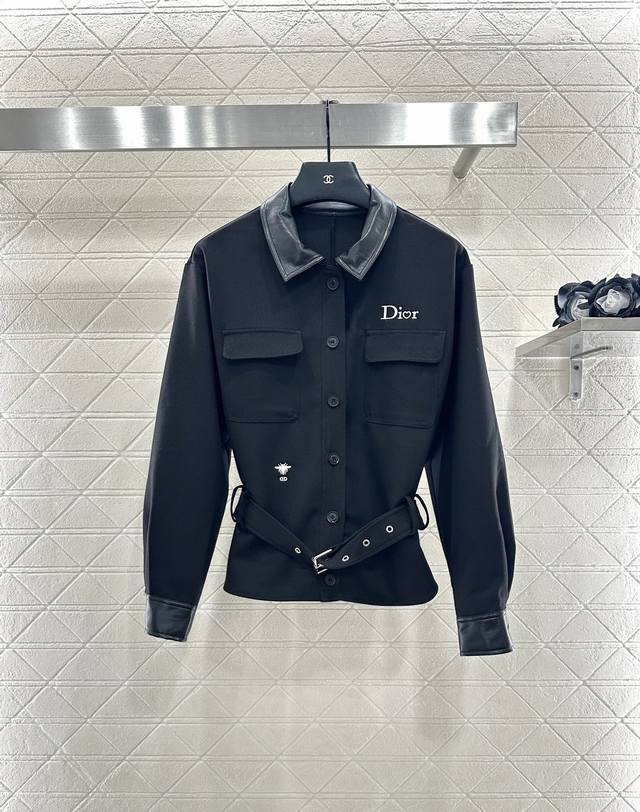Dio*2025 New Arrivals Lapel and Leather Jacket and Trousers Set Custom Yb import