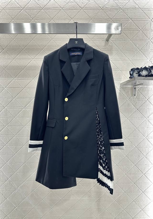 Louis Vuitto*2025 New Arrivals Belt-Patterned Suit Custom Yb worsted wool, featu