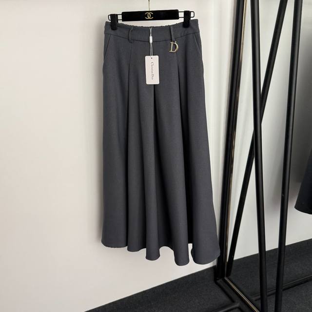 Style No. 20255810 Dio*'s new high-waisted, slimming A-line skirt with a D pend