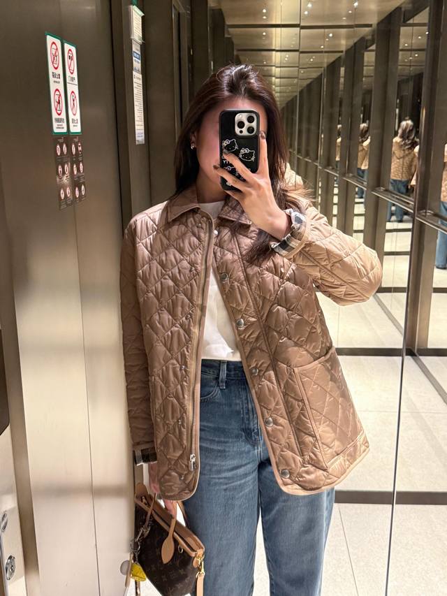 Burb*Rry 25Fw's new fall/winter classic diamond-quilted jacket | Exclusively dev