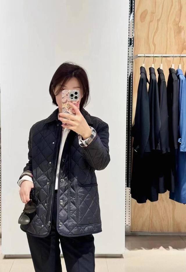Burb*Rry 25Fw's new fall/winter classic diamond-quilted jacket | Exclusively dev