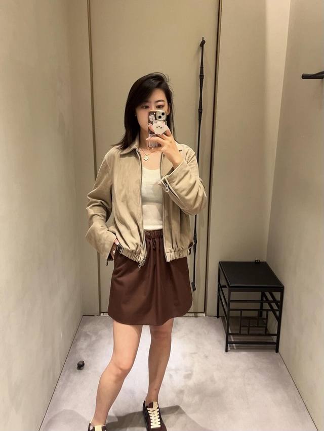 Loew* 25Fw new autumn and winter suede sheepskin belted jacket | Exclusive Yb de