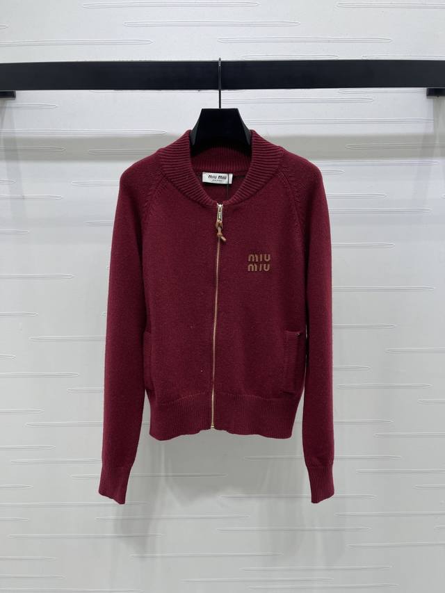 New, original, high-end quality, Miumi* 2025 Early Fall collection! Zippered kn