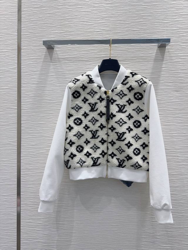 Louis Vuitto* 2025Fw new coat with comfortable faux fur, perfect for both comfor