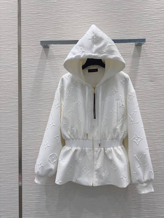 Louis Vuitt*On 2025Fw new waisted hooded sweatshirt jacket. There's no reason to