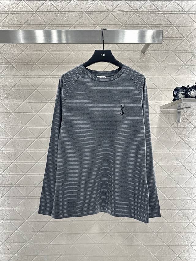 Sanit Lauren* 2025 New Arrivals High-Sleeve Striped Long Sleeve Custom Yb Twill