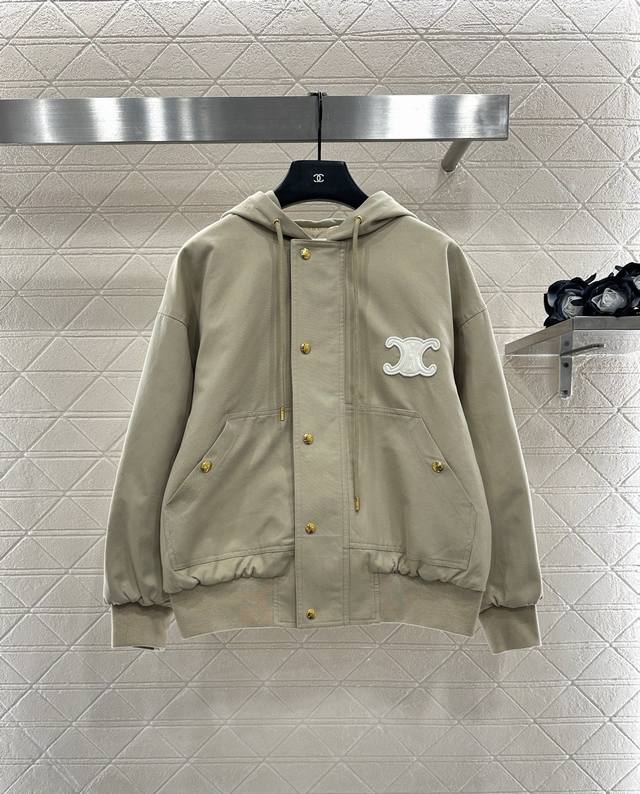 Celin*2025 New Arrivals: Hooded Quilted Drawstring Jacket. Made from custom Yb t