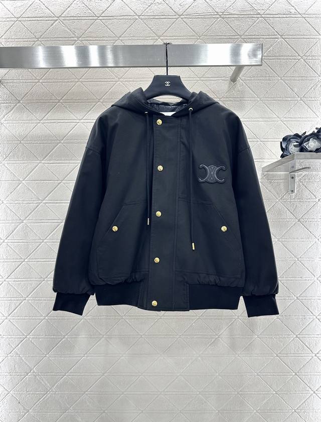 Celin*2025 New Arrival Hooded Quilted Drawstring Jacket Custom Yb twill cotton m