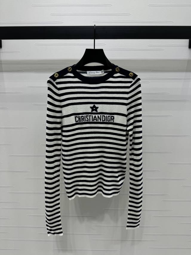 New, original, high-quality Dio* 2025 Early Fall collection! Navy-inspired stri