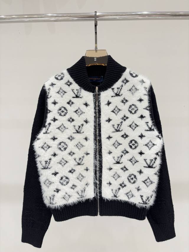 L cardigan | 25 early autumn new style stand collar letter logo classic pattern