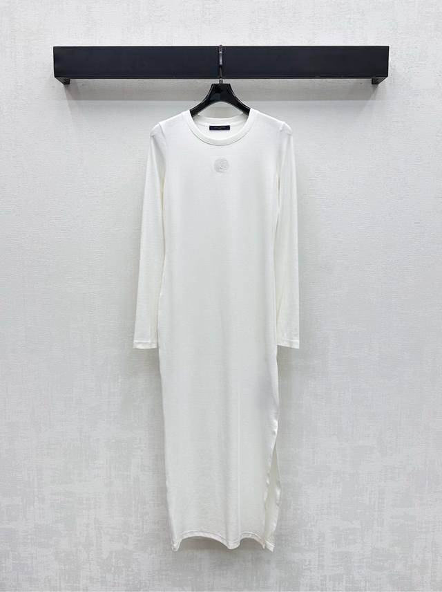 Louis Vuitto*2025 New Arrival: Stretch long-sleeved dress, custom-made from impo