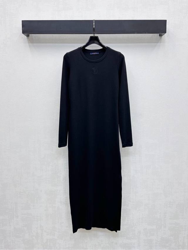 Louis Vuitto*2025 New Arrival: Stretch long-sleeved dress, custom-made from impo
