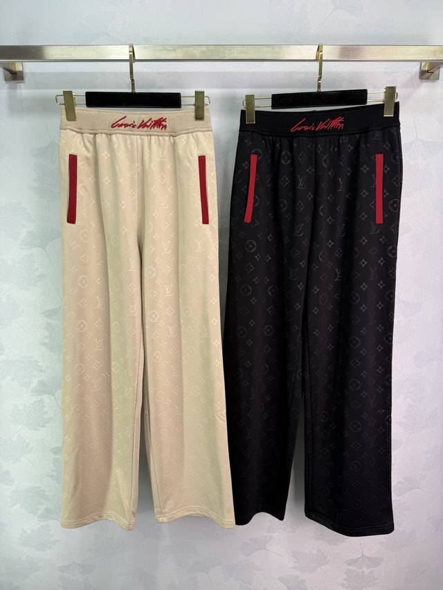 Lou* 2025 Early Fall new jacquard drawstring casual trousers! Custom-made import