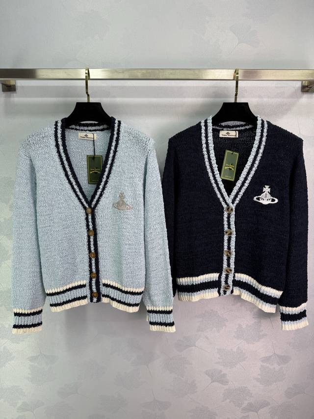 Xitai*'s new V-neck long-sleeved cardigan for early fall 2025! Custom-woven yar