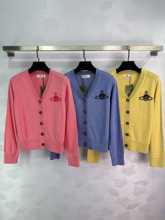 Xitai* 2025 Early Fall New Saturn Embroidered V-Neck Long-Sleeved Cardigan! Cus