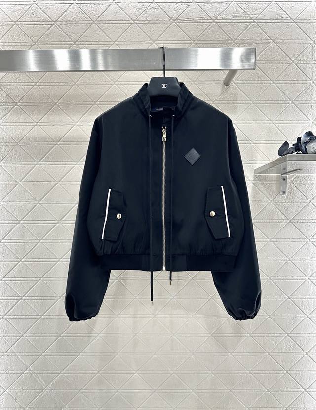 Louis Vuitto* 2025 New Arrivals Lapel Drawstring Jacket Custom Yb imported mater