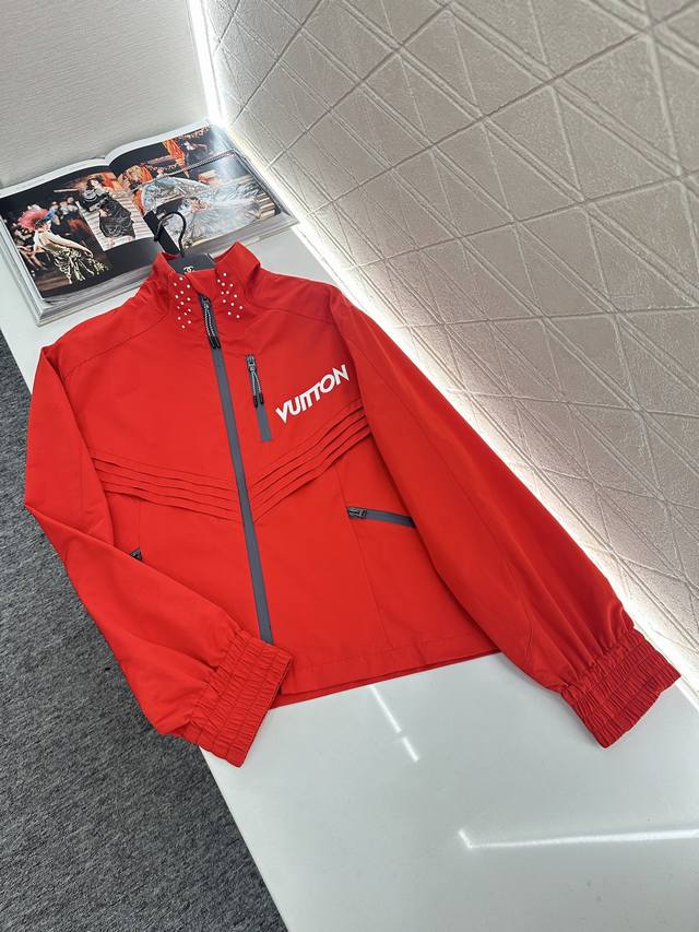 Louis Vuitto* 2025 New Arrivals Fashion Jacket Custom Yb imported nylon jacket,