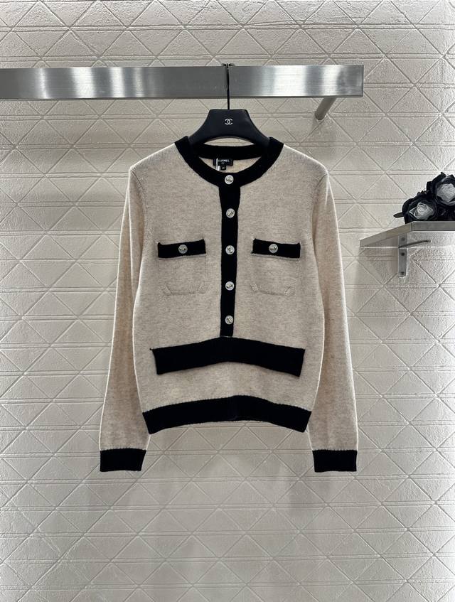 Chane* 2025 New Arrivals Contrast Pocket Knit Long Sleeve Miniskirt Set Customiz