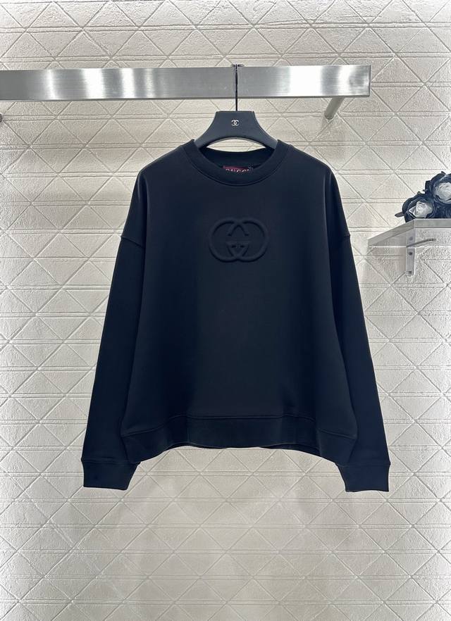 Gucc* 2025 New Arrivals Round Neck 3D Logo Sweatshirt Custom Yb virgin cotton ma