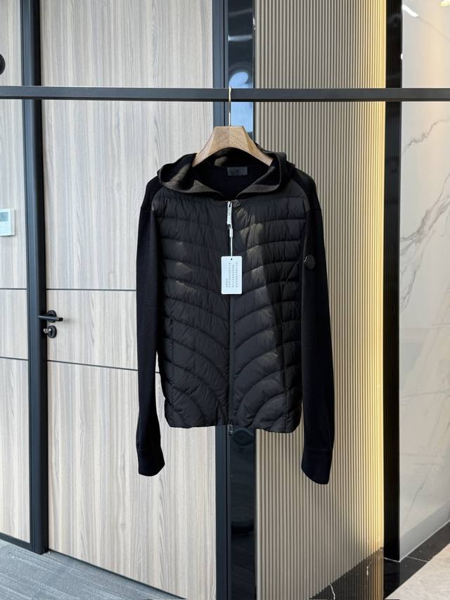 Original. Moncler 25th Spring Black Label Collection Hooded Single-paneled Down