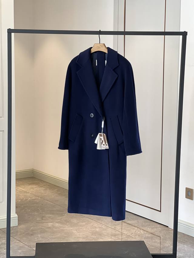 101801 Classic wool coat in navy blue Exclusive version, truly a killer top-tier
