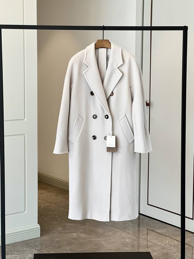 101801 Classic wool coat ice white Exclusive version truly kills the market's to