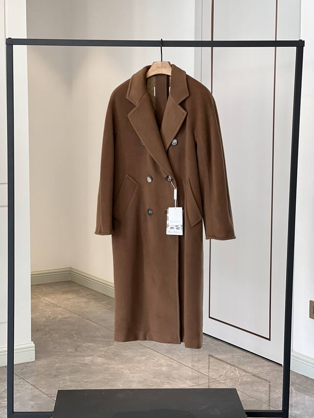 max Mara 101801 classic wool coat in tobacco color Exclusive version that truly