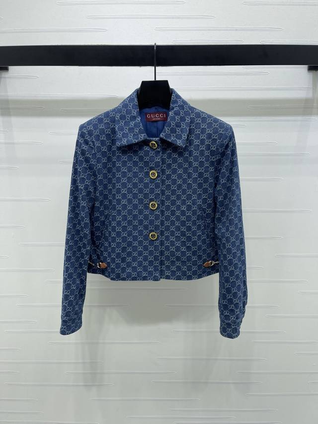New, original, high-quality Gucc* 2025 Early Fall collection! Lapel jacquard ja