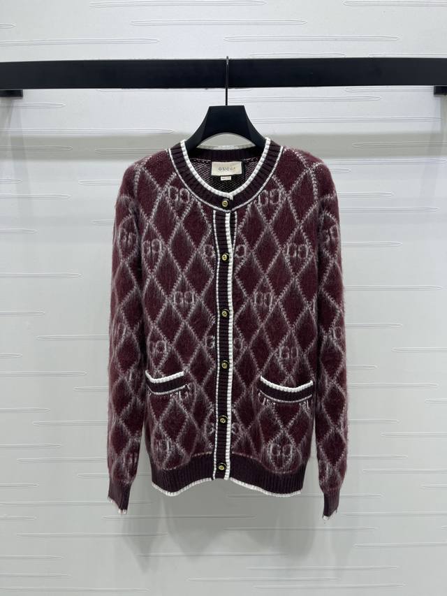 New, original, high-quality Gucc* 2025 Early Fall collection! Diamond jacquard