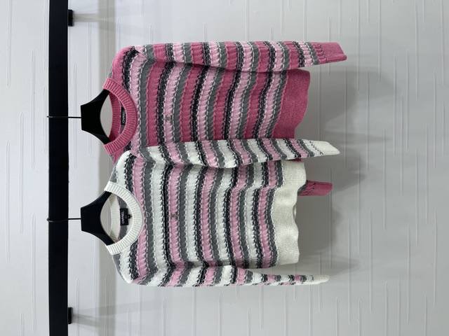 New, original, high-quality Chane* 2025 Early Fall collection! Striped knitted