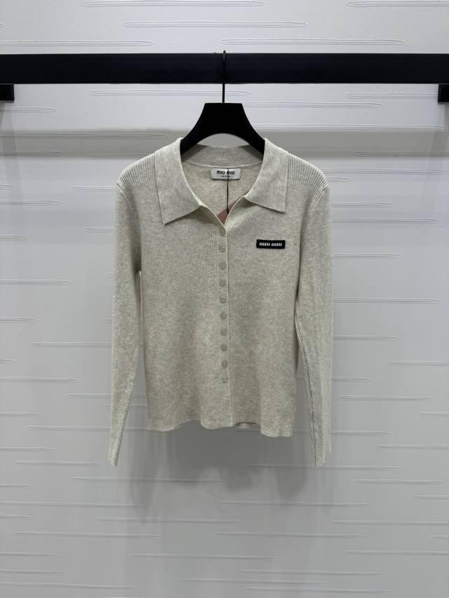 New, original, high-end Miumi* 2025 Early Fall collection! Long-sleeved , knitt