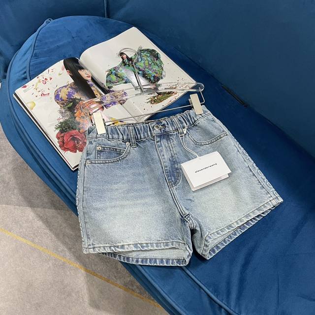Aw King elastic waist side lettering shorts are made of 100% cotton fabric. The
