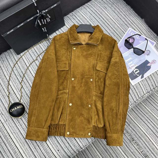 Highly recommend YSL's new suede lambskin jacket from the 2025 Early Autumn/Wint