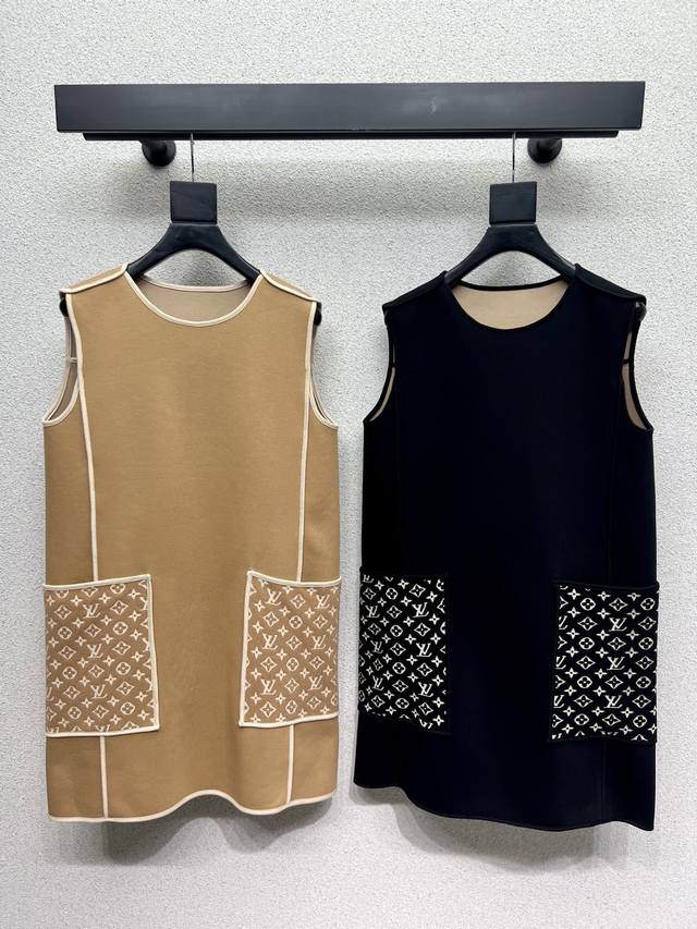 L's series of pocket monogram sleeveless dresses are fashionable and practical,
