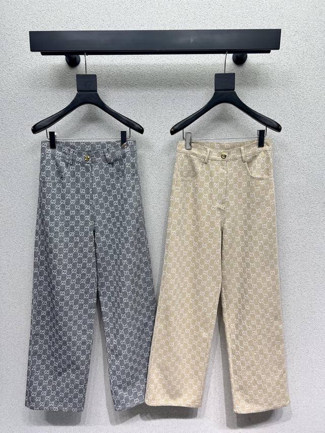 G classic jacquard trousers are very high-end imported high-density jacquard fab