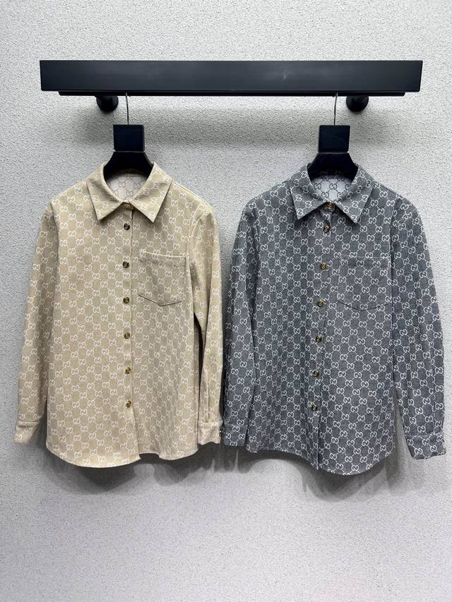 G's classic jacquard shirt is a very high-end imported high-density jacquard fab