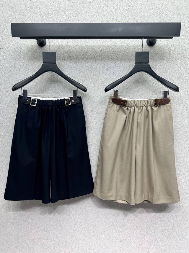 Loewe's leather logo suit shorts are stylish, understated, and luxurious! The v