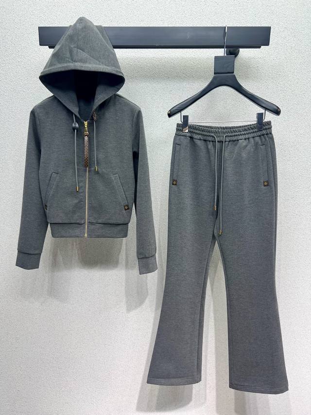 L home hooded jacket trousers casual suit high density fashionable sports style