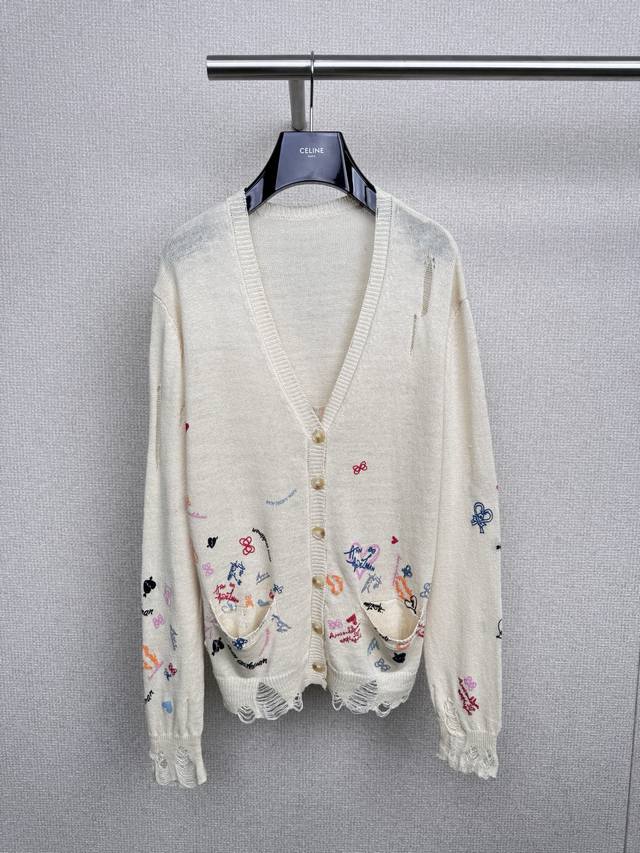 Ann Andelman's new fall 2025 cardigan, the same style as Zhang Hanyun's, feature